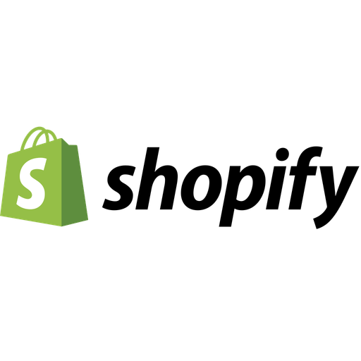 Shopify logo, representing the e-commerce platform used for selling various products, including private label dietary supplements and health-related goods