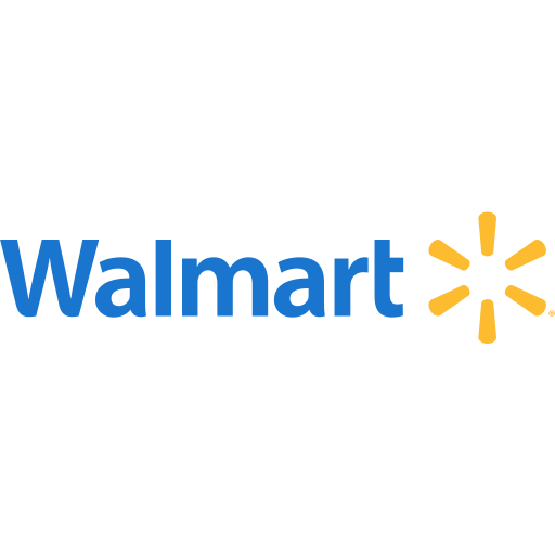 Walmart logo, representing one of the largest retail chains offering a wide range of products, including dietary supplements and private label supplement manufacturing