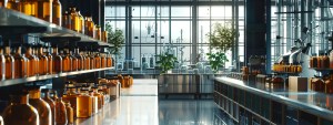 a sleek, modern manufacturing facility bustling with high-tech equipment and vibrant supplements, illuminated by natural light filtering through large windows, showcasing the essence of efficiency and innovation in production capabilities.