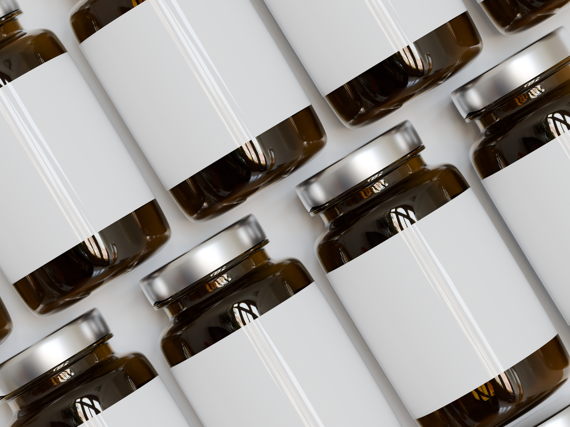 Private Label Dietary Supplement in glass packaging