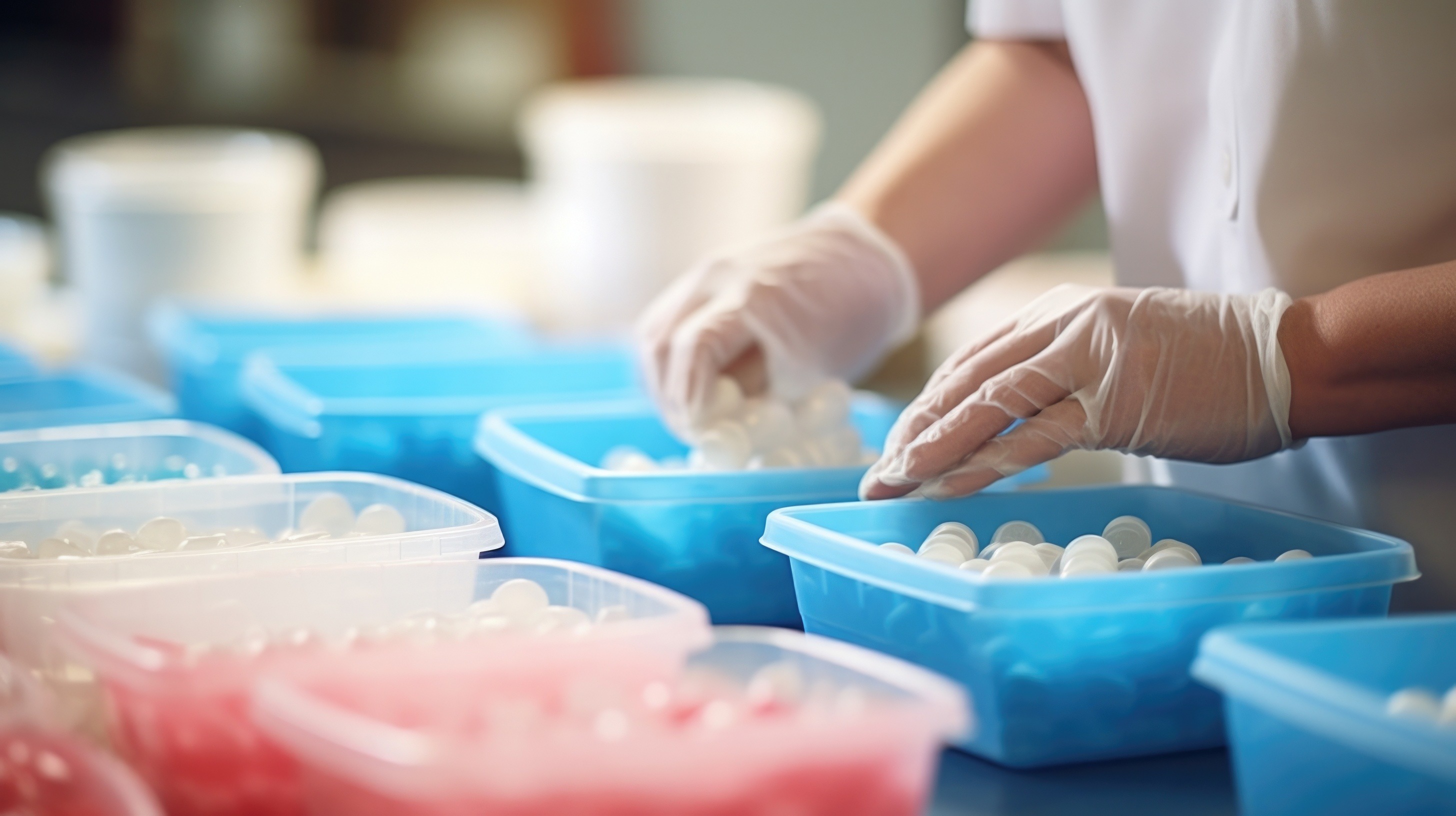 Private Label Manufacturing and the quality assurance by a worker in a factory