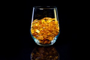 Dietary Supplements in a glass