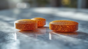 The image showcases high-quality supplement capsules, featuring vibrant orange transparent soft gels, commonly associated with vitamins, omega-3, or specialized dietary supplements. These capsules are meticulously produced by food supplement manufacturers, supplement manufacturers, and dietary supplement manufacturers, ensuring purity, effectiveness, and compliance with industry standards.